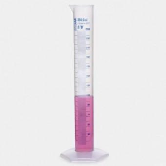 CILINDRU GRADATII ALBASTRE PP CLASA B 10 ML ISOLAB 